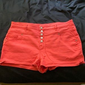High rise shorts
